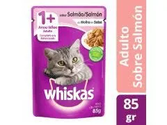 WHISKAS - ADULTO POUCH SALMON EN SALSA 85GR