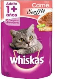 WHISKAS - ADULTO POUCH SOUFFLE CARNE 85GR