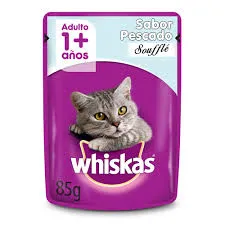 WHISKAS - ADULTO POUCH SOUFFLE PESCADO 85GR