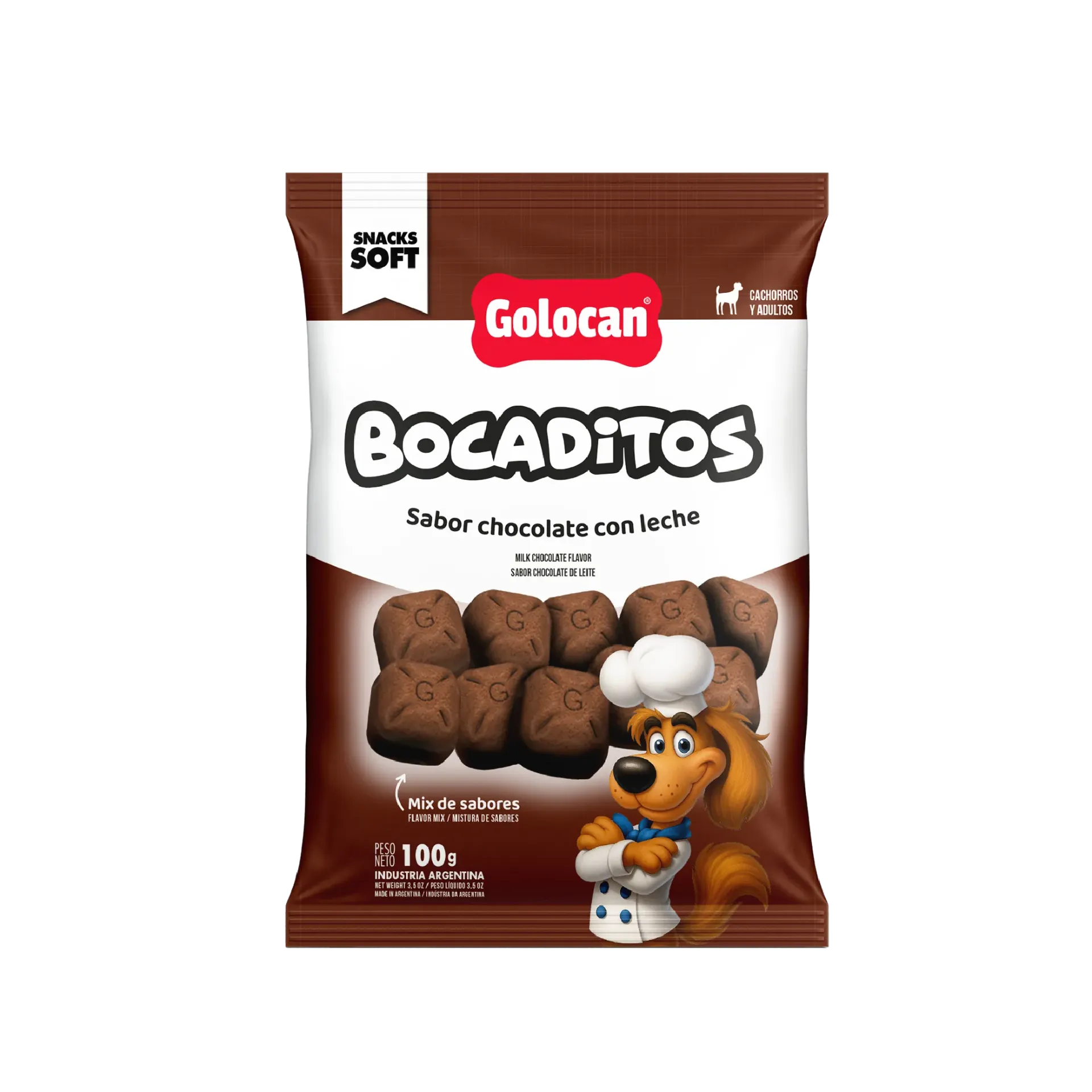 GOLOCAN - BOCADITOS CHOCOLATE C/LECHE x 100 GR
