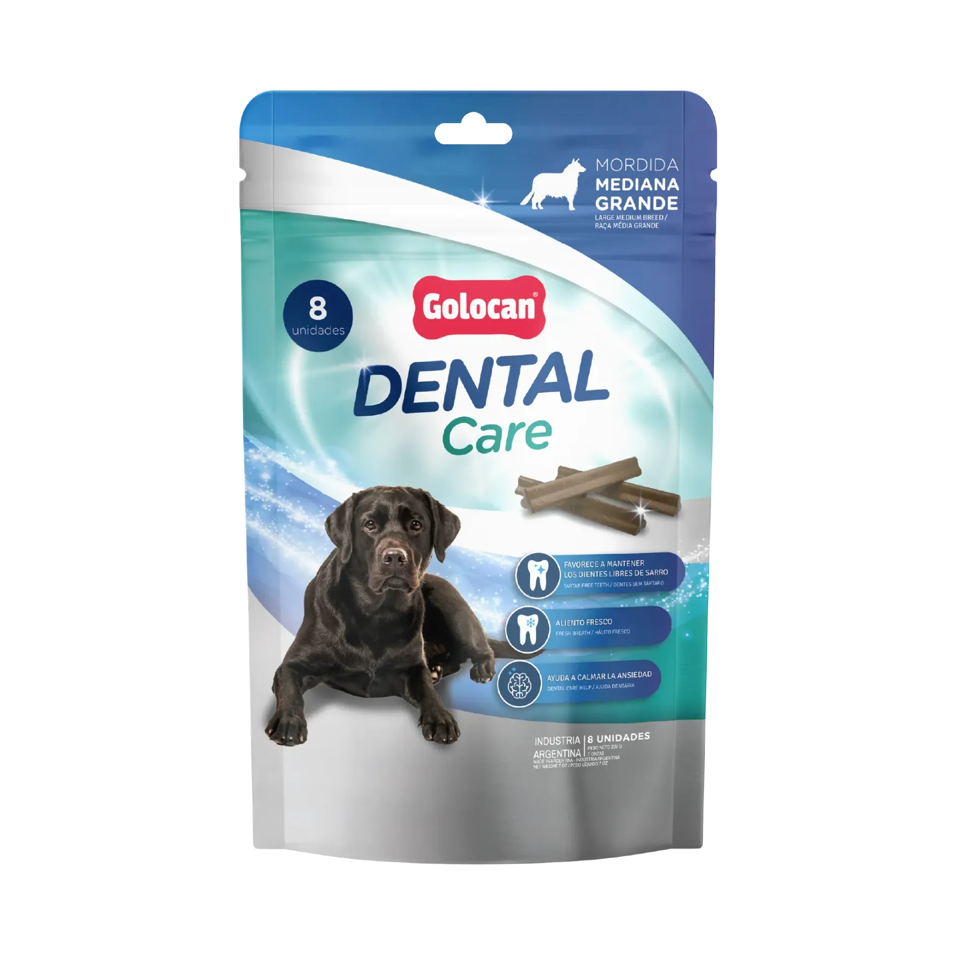 [720] GOLOCAN - DENTAL CARE MORDIDA MED/GRA x 200G