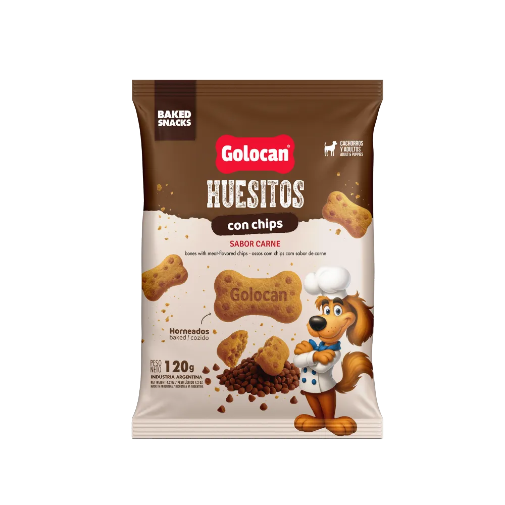 GOLOCAN - HUESITO CON CHIP DE CARNE x 120 GR