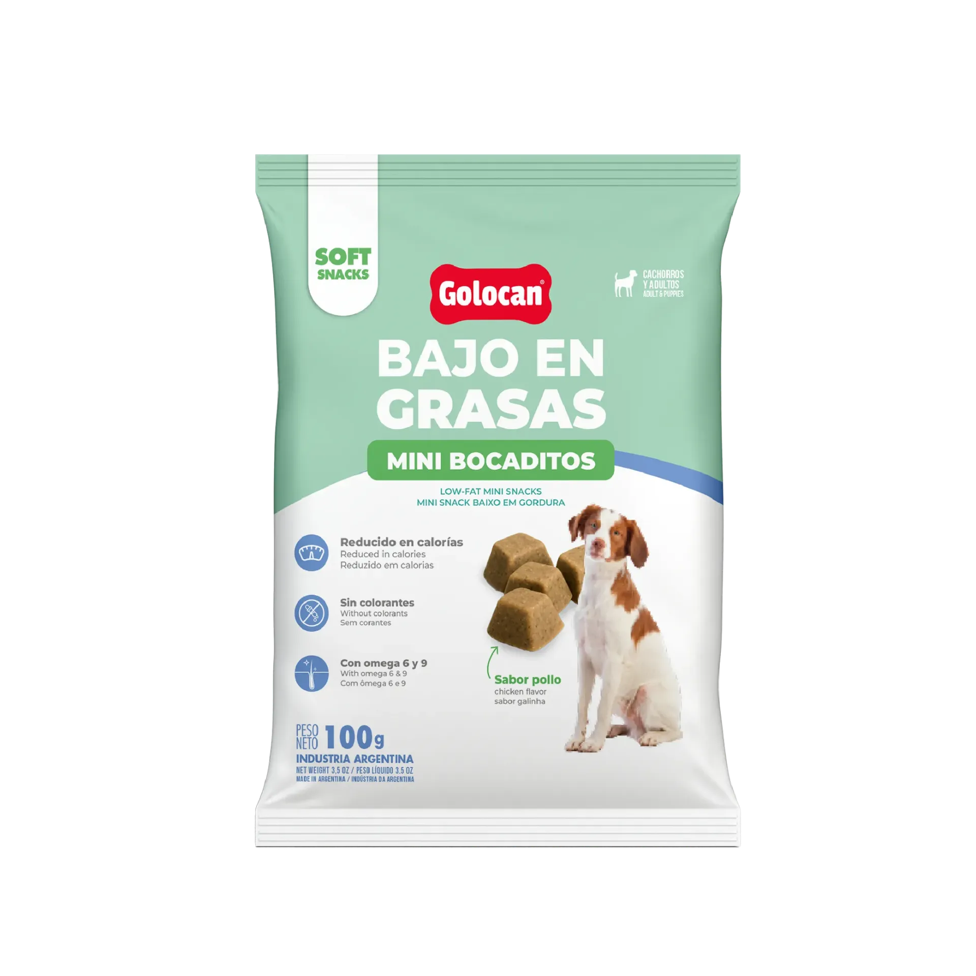 [380] GOLOCAN - MINI BOCADITOS BAJO EN GRASA x 100 GR