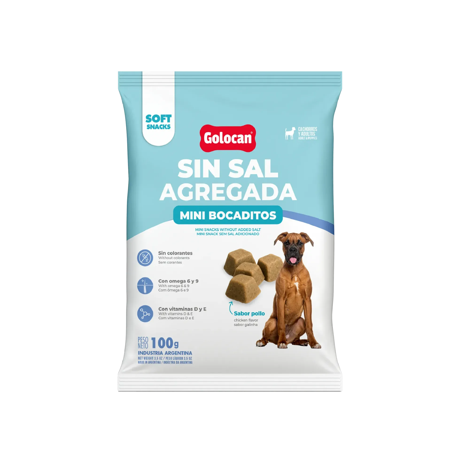 GOLOCAN - MINI BOCADITOS BAJO EN SODIO x 100 GR