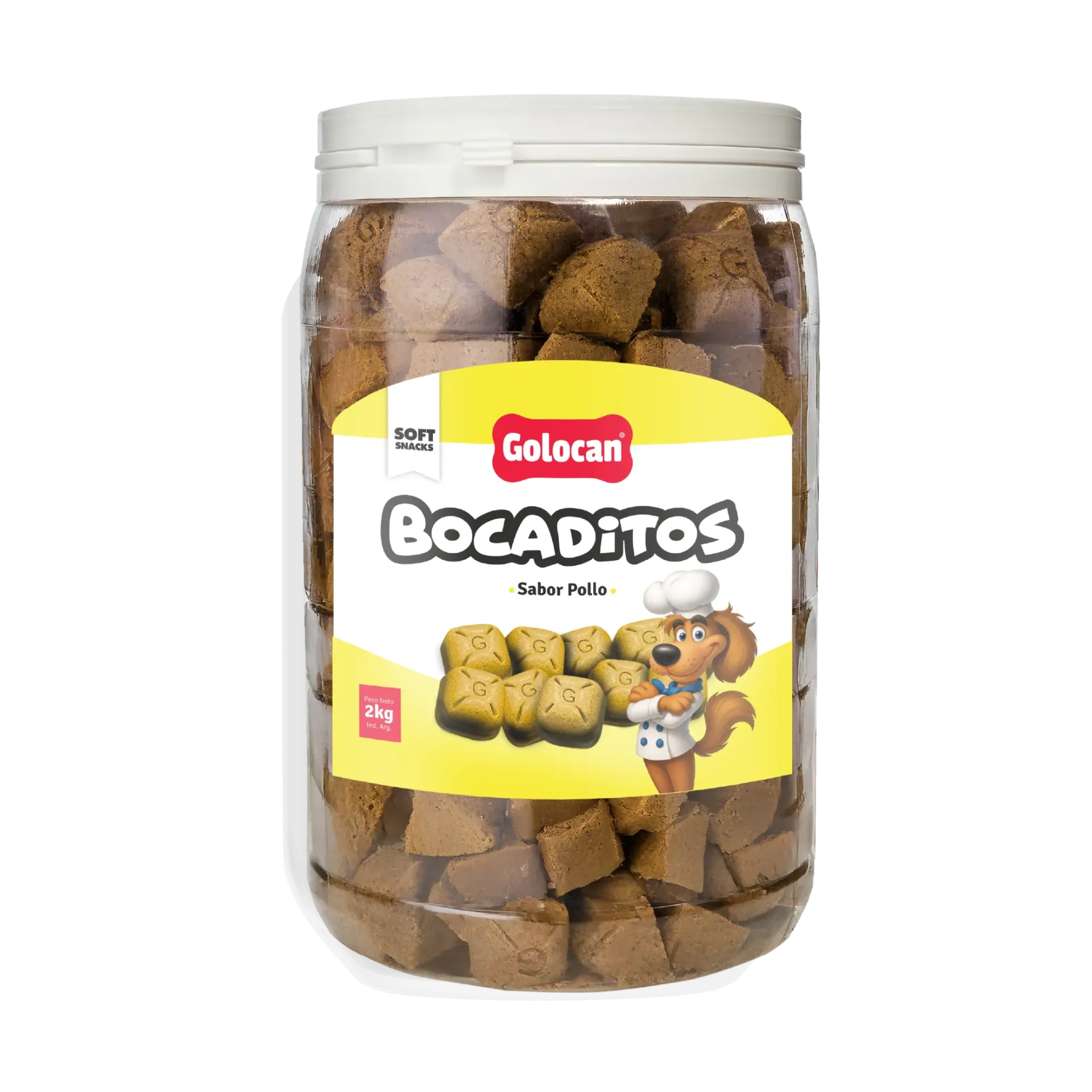 GOLOCAN - FRASCO BOCADITOS SEMIHÚMEDOS POLLO 2KG