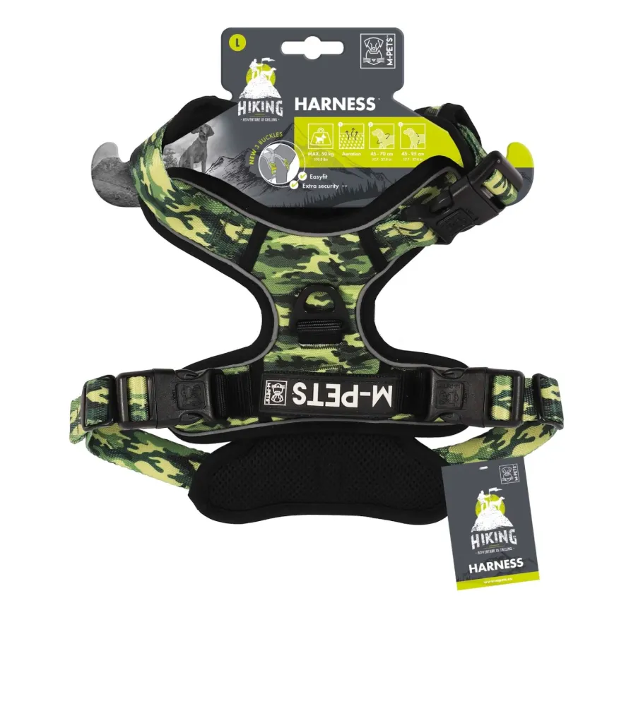 M-PETS - HIKING HARNESS S/M CAMUFLADO