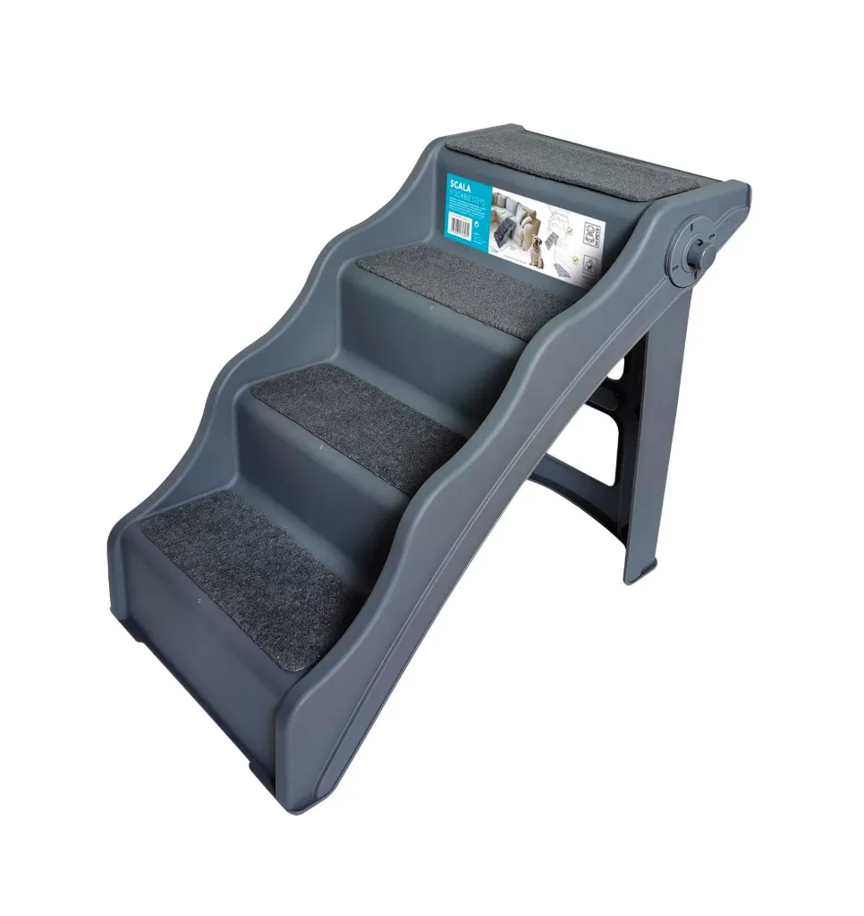 M-PETS - ESCALERA FOLDABLE STEPS GRIS