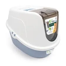 M-PETS - ECO TIMA CAT LITTER BOX AZUL Y BLANCO