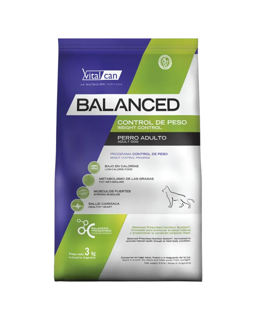 BALANCED - PERRO CONTROL PESO 3KG