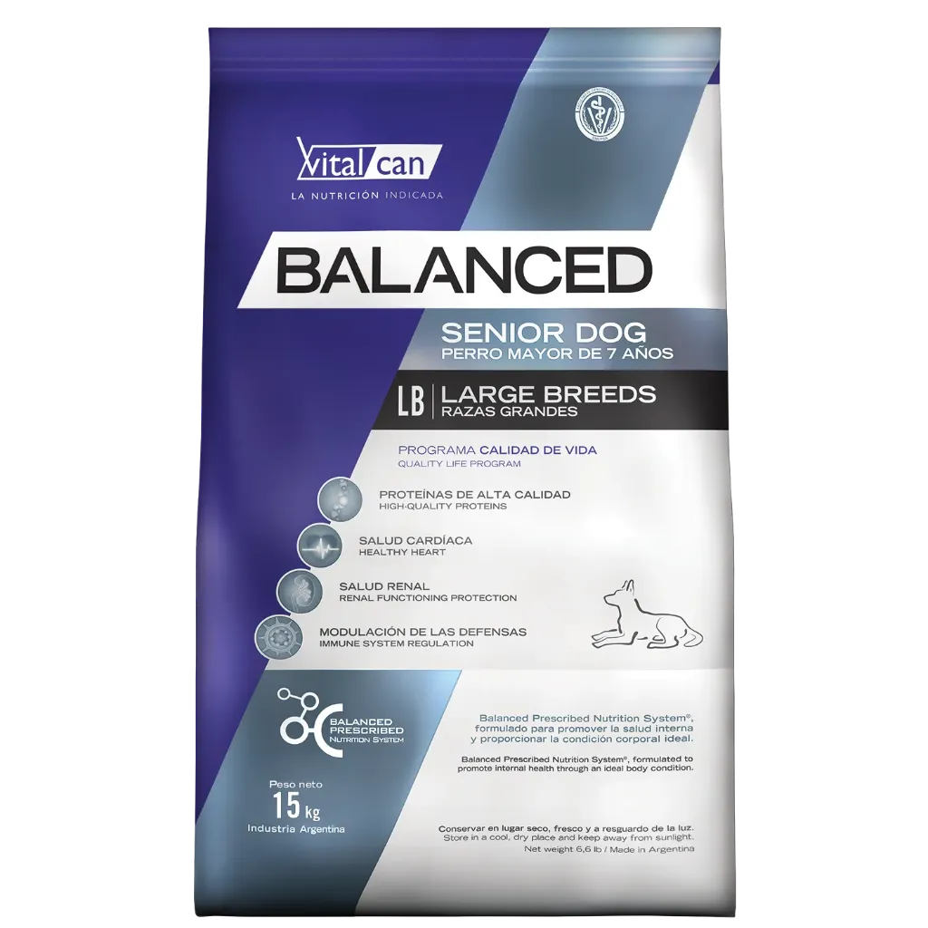 BALANCED - PERRO SENIOR RAZA GRANDE 15KG