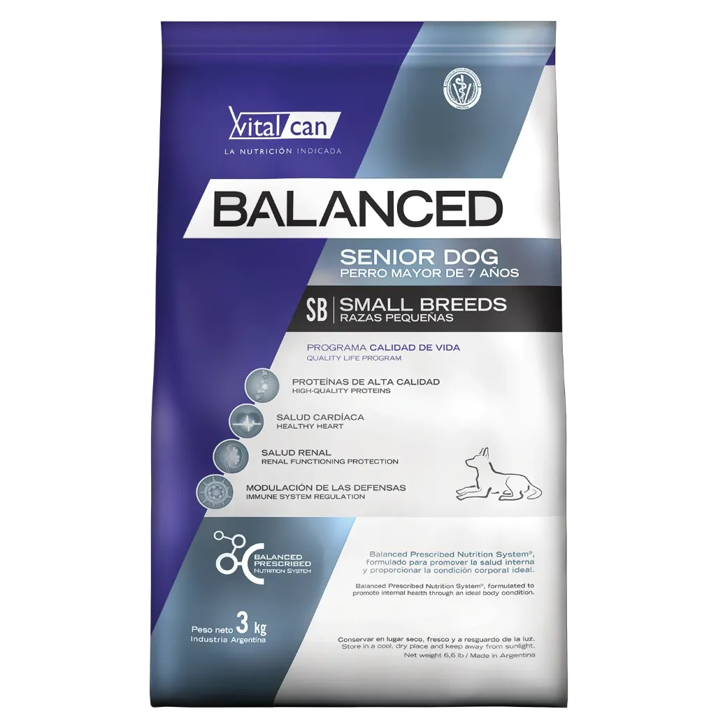 BALANCED - PERRO SENIOR RAZA PEQUEÑA 3KG