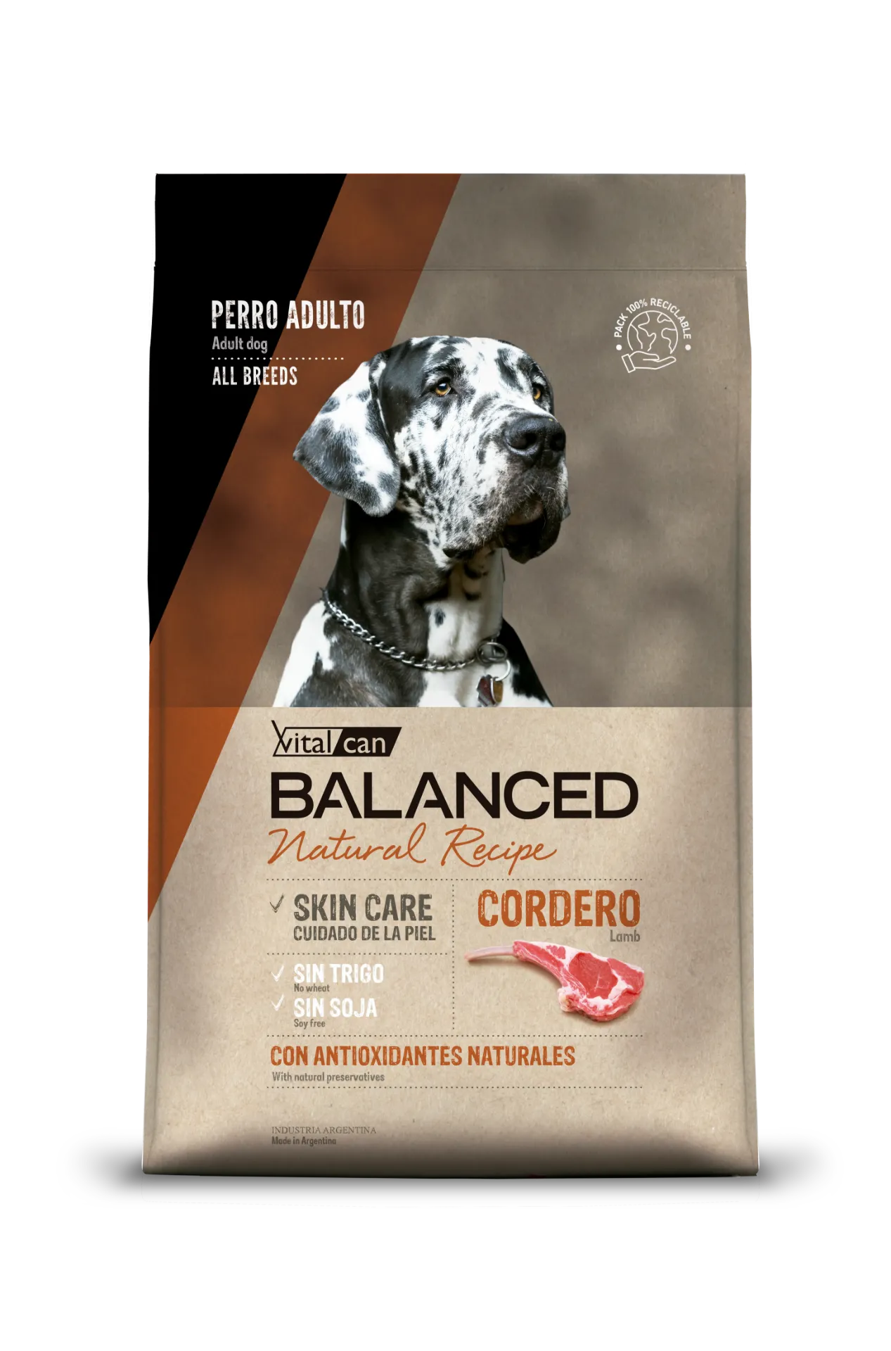 [132042] BALANCED - NATURAL RECIPE - CORDERO PERRO x 15KG