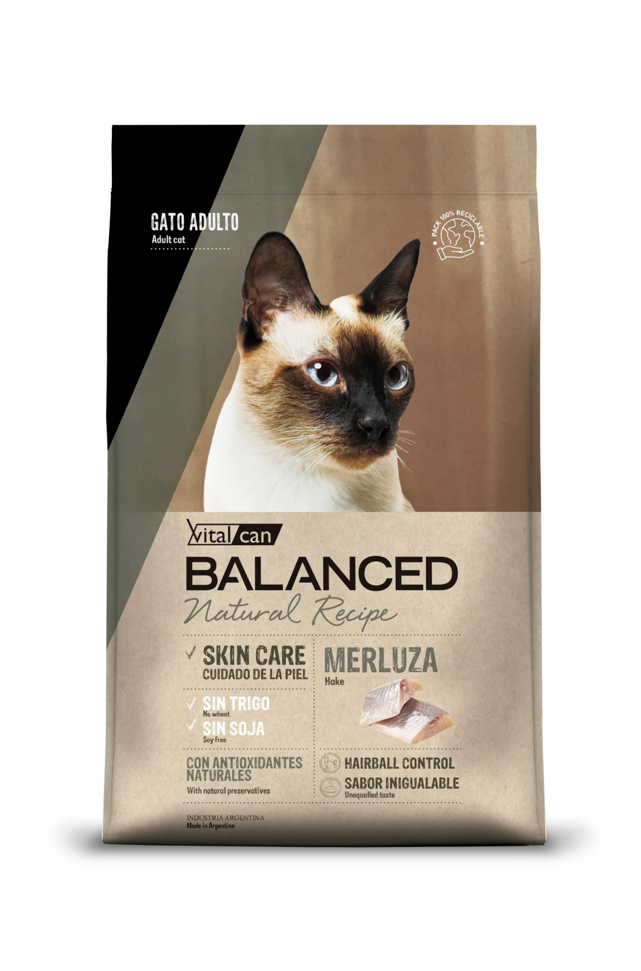 BALANCED - NATURAL RECIPE GATO ADULTO MERLUZA 3KG