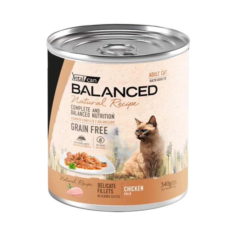 BALANCED - NATURAL RECIPE GATOS  FILETES DE POLLO 340GR