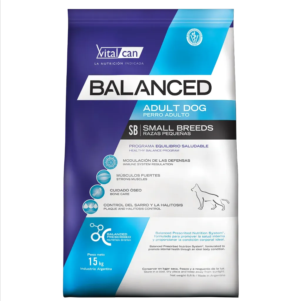 BALANCED - PERRO ADULTO RAZA PEQUEÑA 3KG