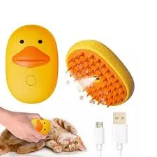 BEEPAW - CEPILLO NARANJA A VAPOR CON FORMA DE PATO