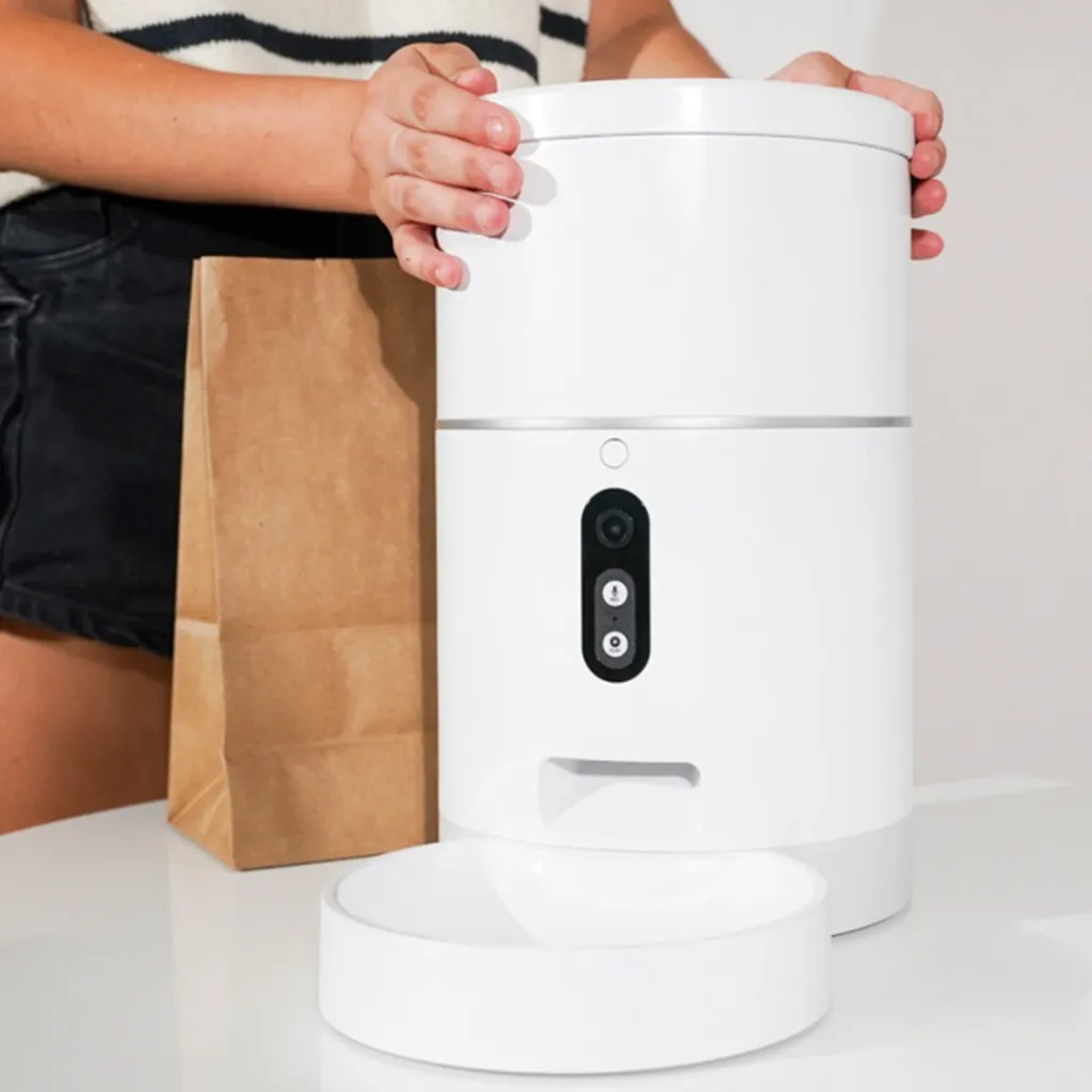 BEEPAW - COMEDERO INTERACTIVO FOOD-E CON CAMARA BLANCO
