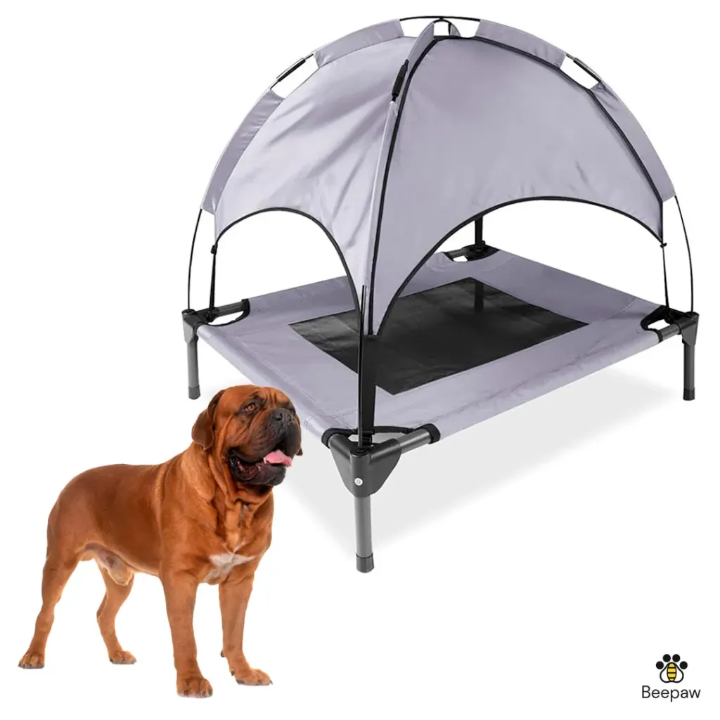 BEEPAW - CAMA EN ALTURA PARA EXTERIOR CON TECHO PERRO LARGE