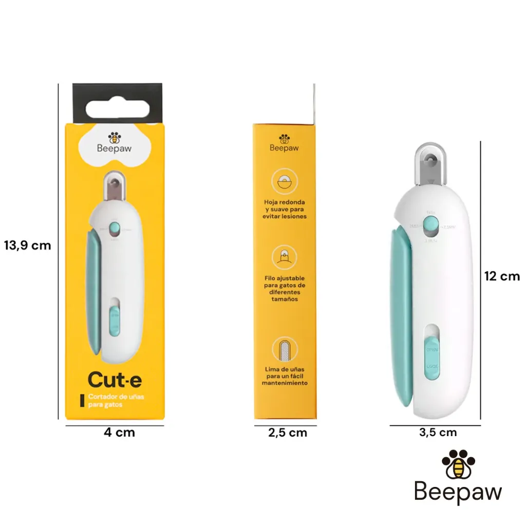 BEEPAW - CORTADOR DE UÑAS AZUL CUT-E