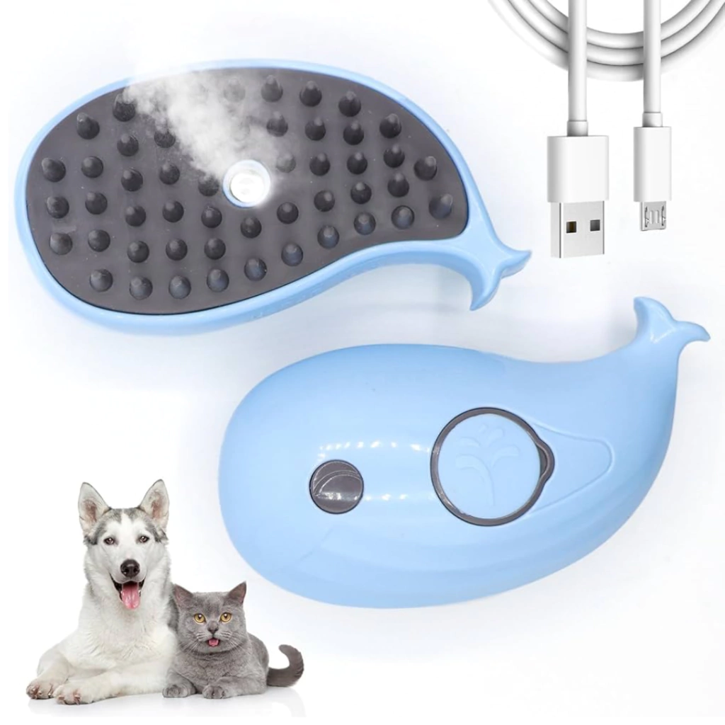 [11072] BEEPAW - CEPILLO CON VAPOR OVEJA CELESTE