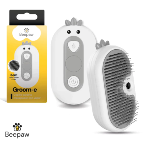 BEEPAW - CEPILLO CON VAPOR OVALADO BLANCO