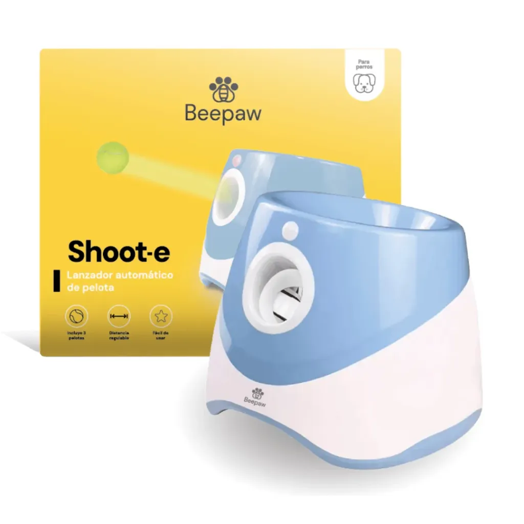 BEEPAW - JUGUETE  LANZA PELOTA INTERACTIVO CELESTE