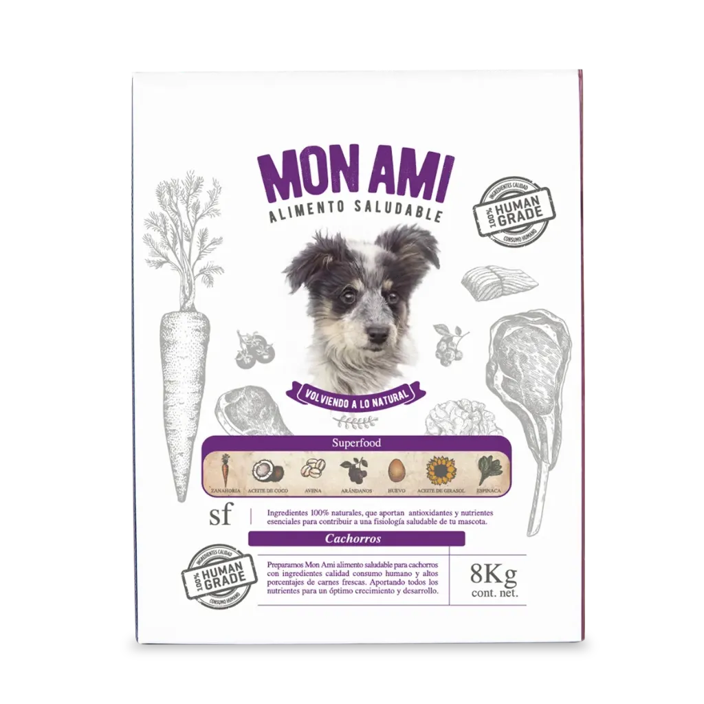 [H03003] MON AMI - SUPERFOOD PERRO CACHORRO x 8KG