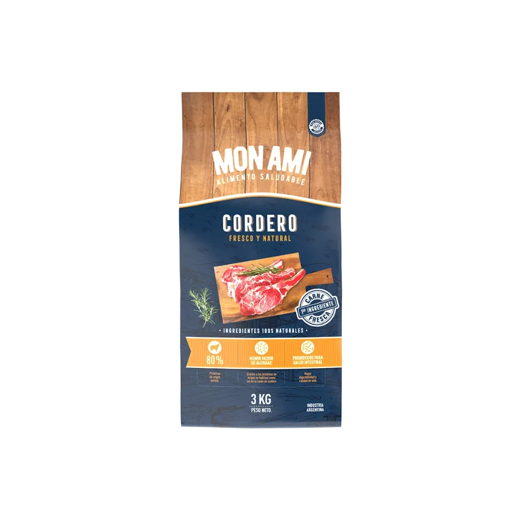 MON AMI - PERRO ADULTO CORDERO 3KG
