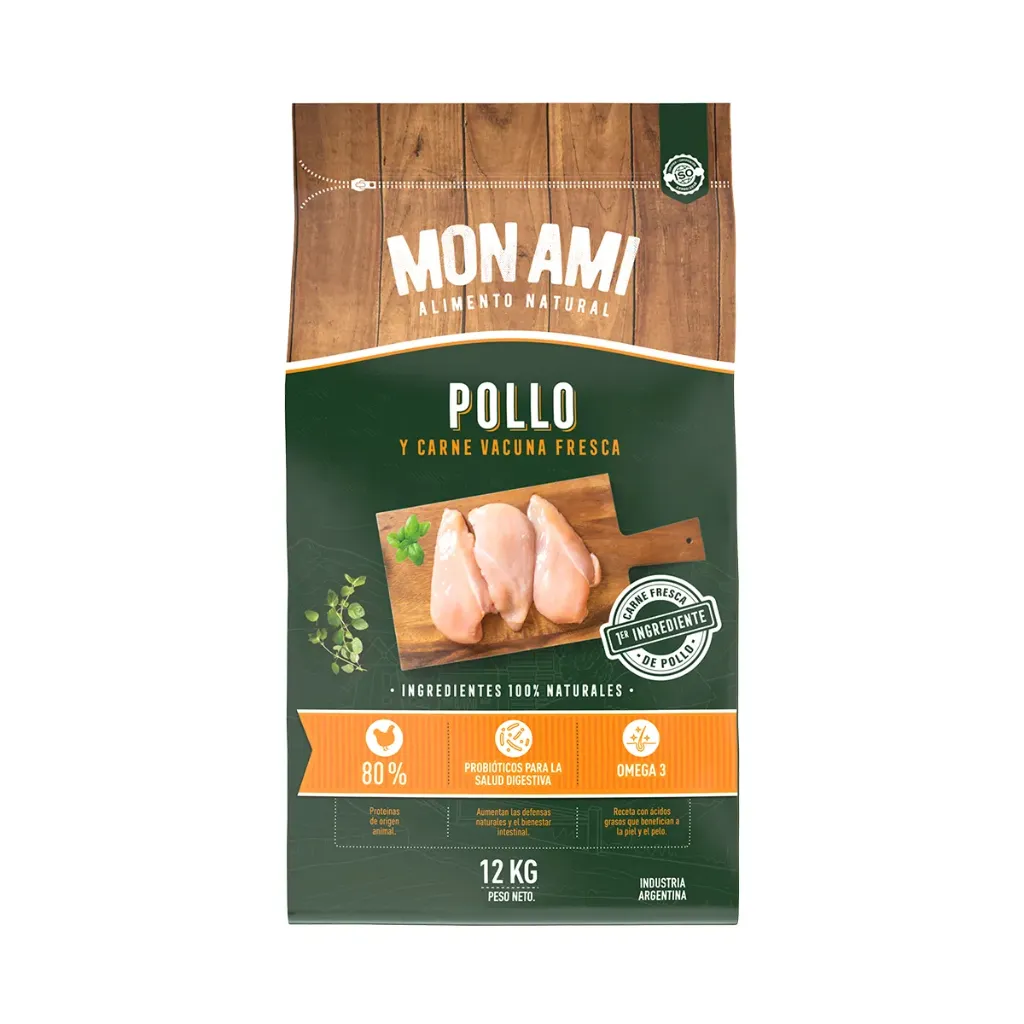 [A02003] MON AMI - PERRO ADULTO POLLO 12KG