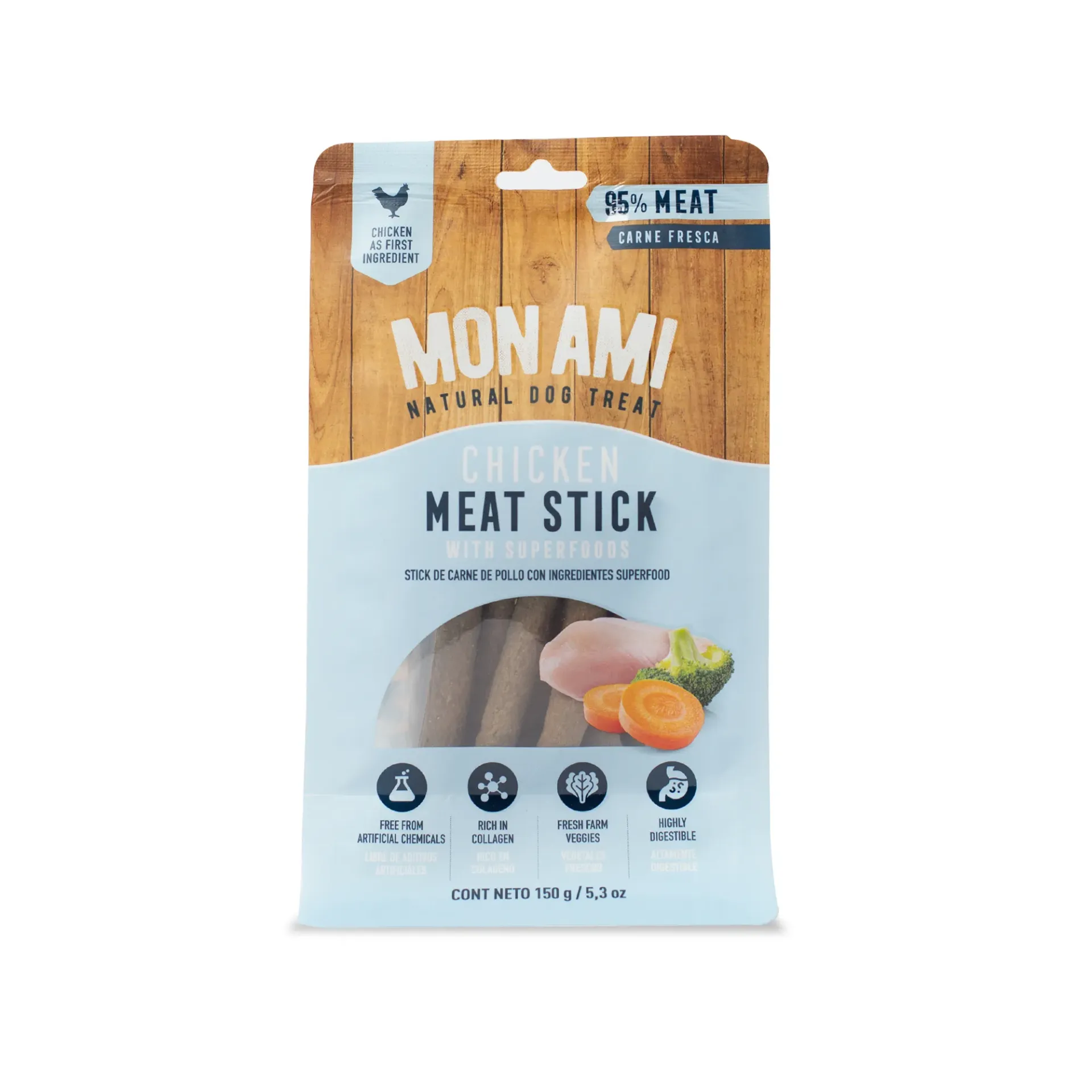 MON AMI - MEAT STICK CHICKEN 150GRS