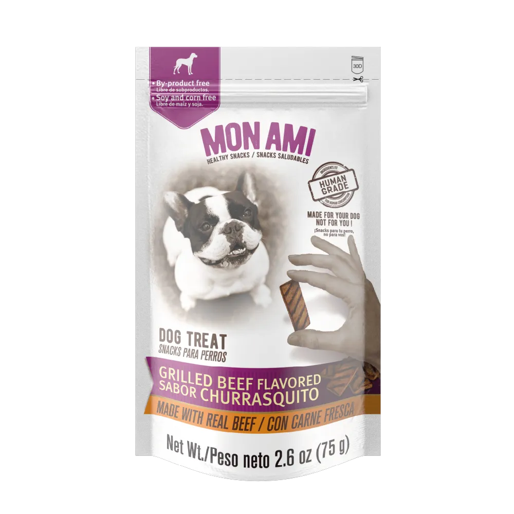 [S01003] MON AMI - SNACK DOG TREAT CHURRASQUITO x 75G