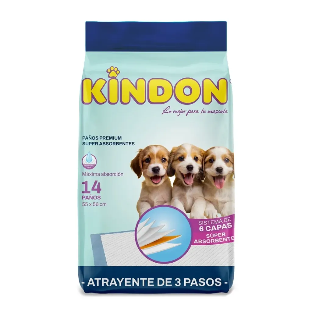 KINDON - PAÑOS PREMIUM 14 UNIDADES MEDIDAS 55X56