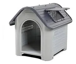 RAST - CUCHA PARA PERRO GRIS CON VENTANA N°4