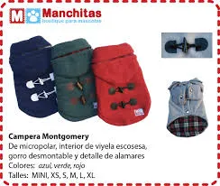 MANCHITAS - CAMPERA MONTGOMERY TALLE MINI