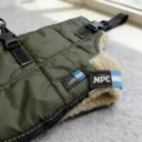 MPC - ABRIGO BAXER IMPERMEABLE CON CORDERITO TALLE 55 VERDE