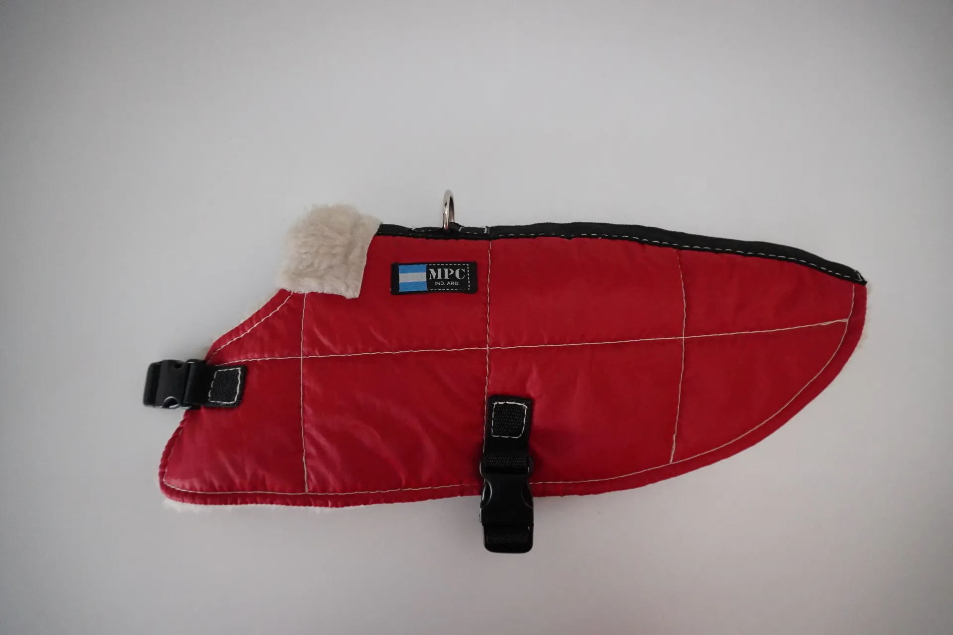 MPC - ABRIGO BAXER IMPERMEABLE CON CORDERITO TALLE 55 ROJO