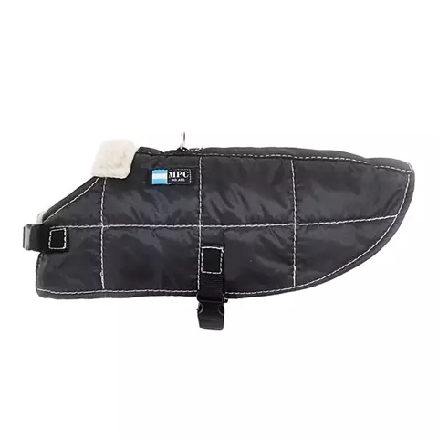 MPC - ABRIGO BAXER IMPERMEABLE CON CORDERITO TALLE 40 NEGRO