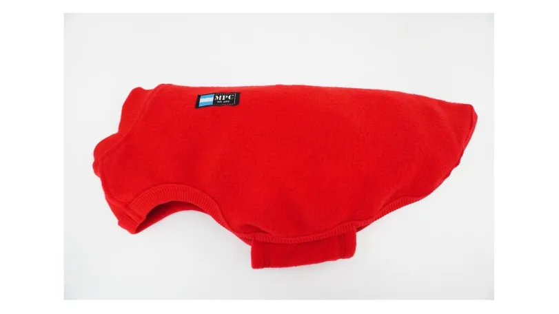 MPC - BUZO MORO POLAR LISO TALLE 65 ROJO