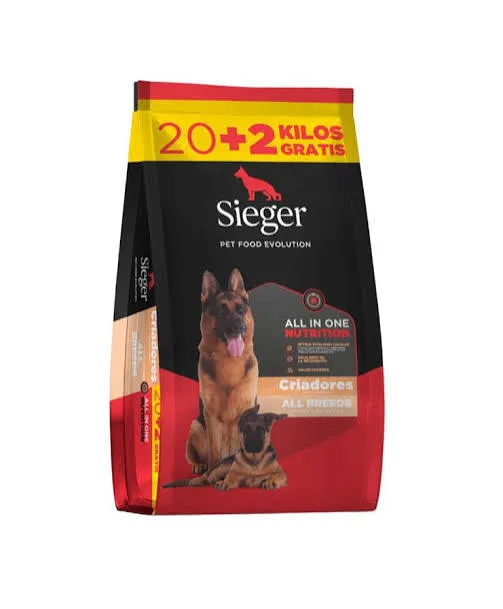 SIEGER - CRIADORES ALL IN ONE 20KG + 2KG DE REGALO