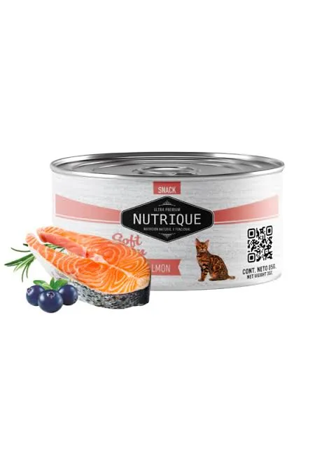 NUTRIQUE - SOFT CREAM GATOS SALMON 85GR