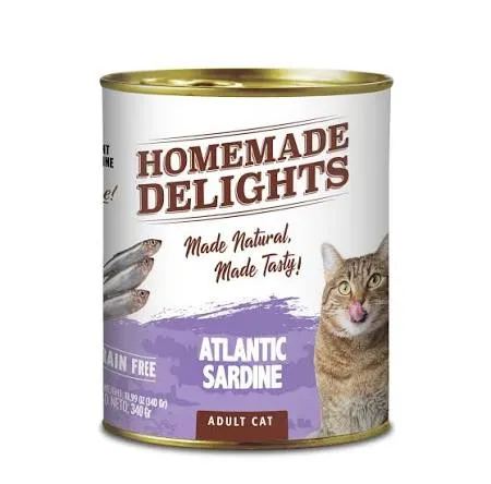 HOMEMADE DELIGHTS - ATLANTIC SARDINE ADULTO CAT 340GR