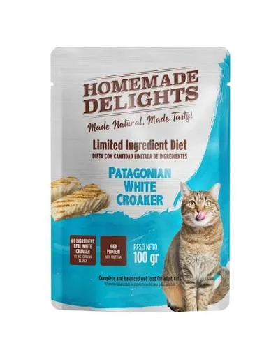 HOMEMADE DELIGHTS - PATAGONIA WHITE CROAKER ADULTO CAT 100GR