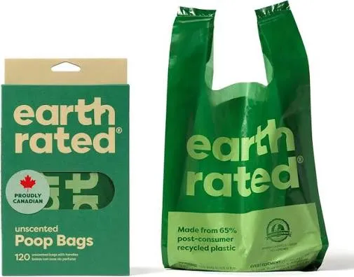 EARTH RATED - POOP BAGS SIN AROMA REPUESTO 15 UNIDADES